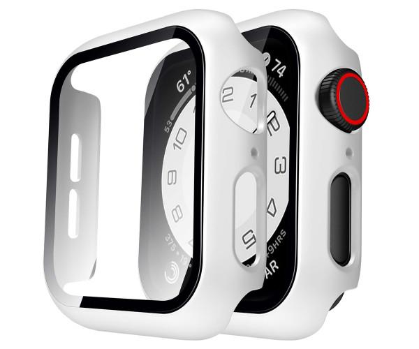 Чохол із захисним склом Protective Cover with Glass для Apple Watch Series 11 46 мм Білий