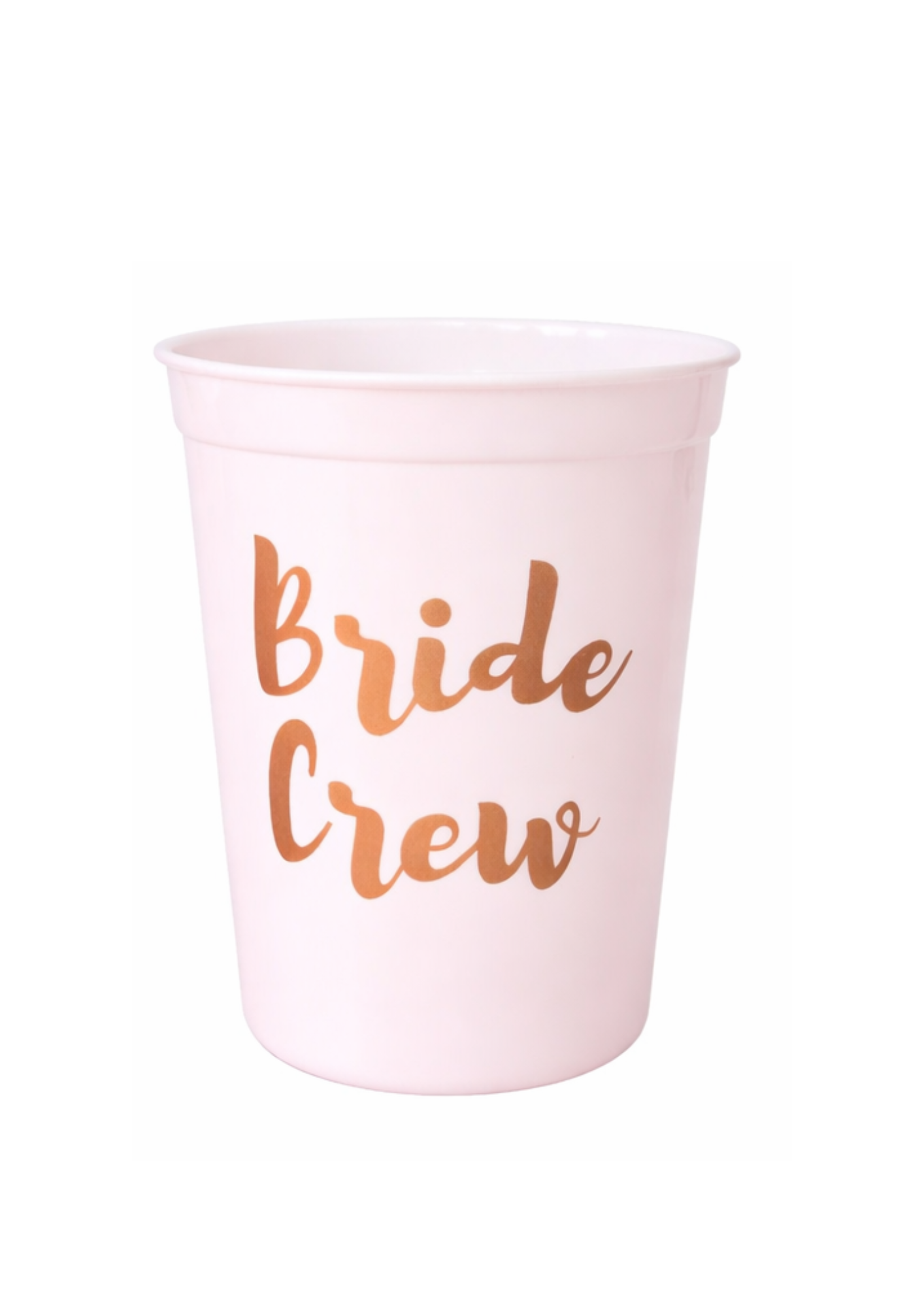 Стакан праздничный для подружек невесты ''Bride Crew'' Белый с золотой надписью (101)