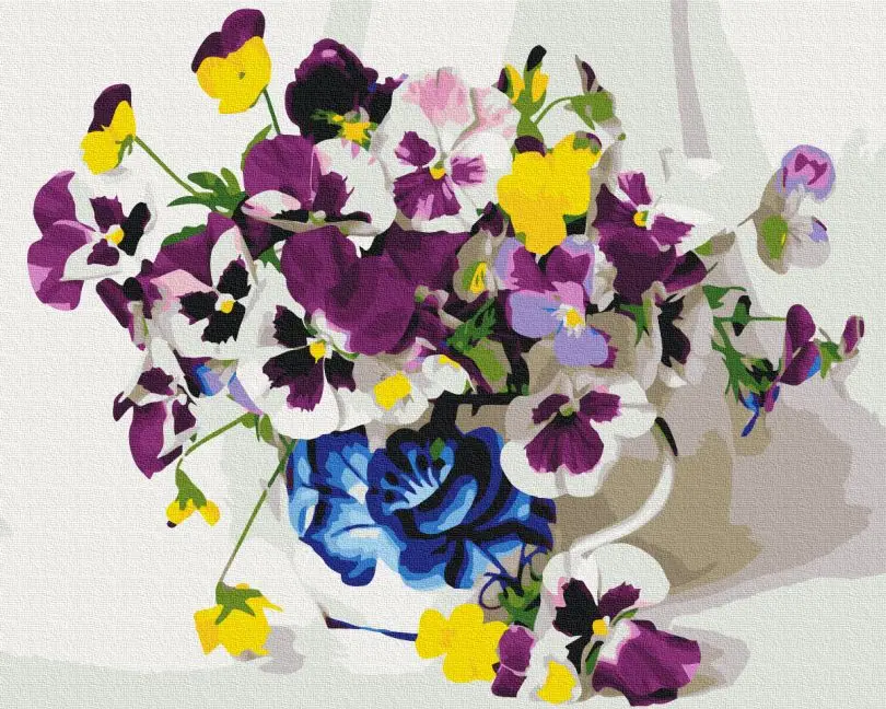 Картина по номерам Brushme Фиалки 40x50 см (BSM-B29810)