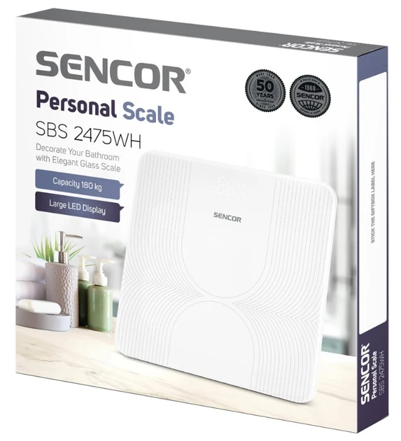 Весы напольные Sencor SBS 2475WH Белый (2675268913) - фото 2 Весы напольные Sencor SBS 2475WH Белый (2675268913) - фото 2