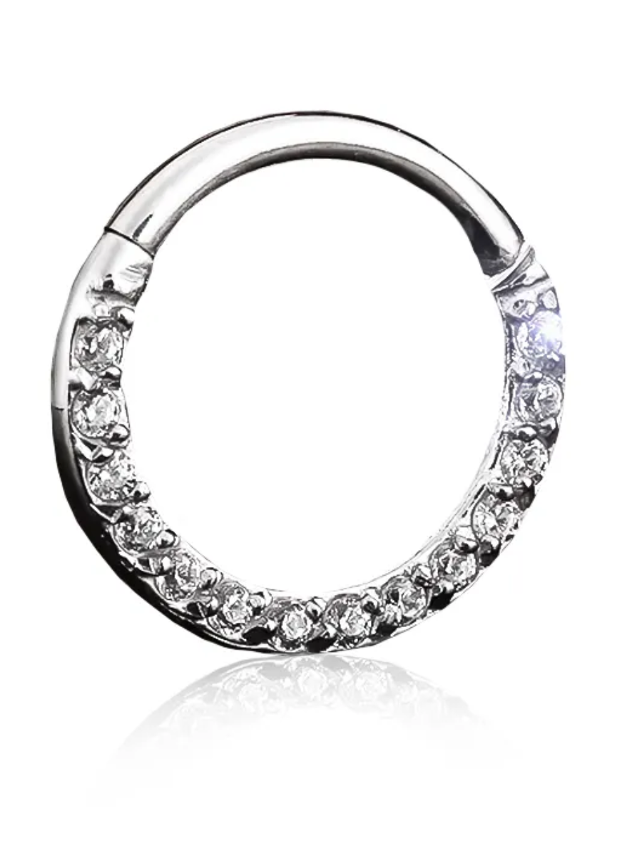 Пірсинг кільце клікер в ніс/хрящ/хелікс 6 мм Сріблястий (70271) Пірсинг кільце клікер в ніс/хрящ/хелікс 6 мм Сріблястий (70271)