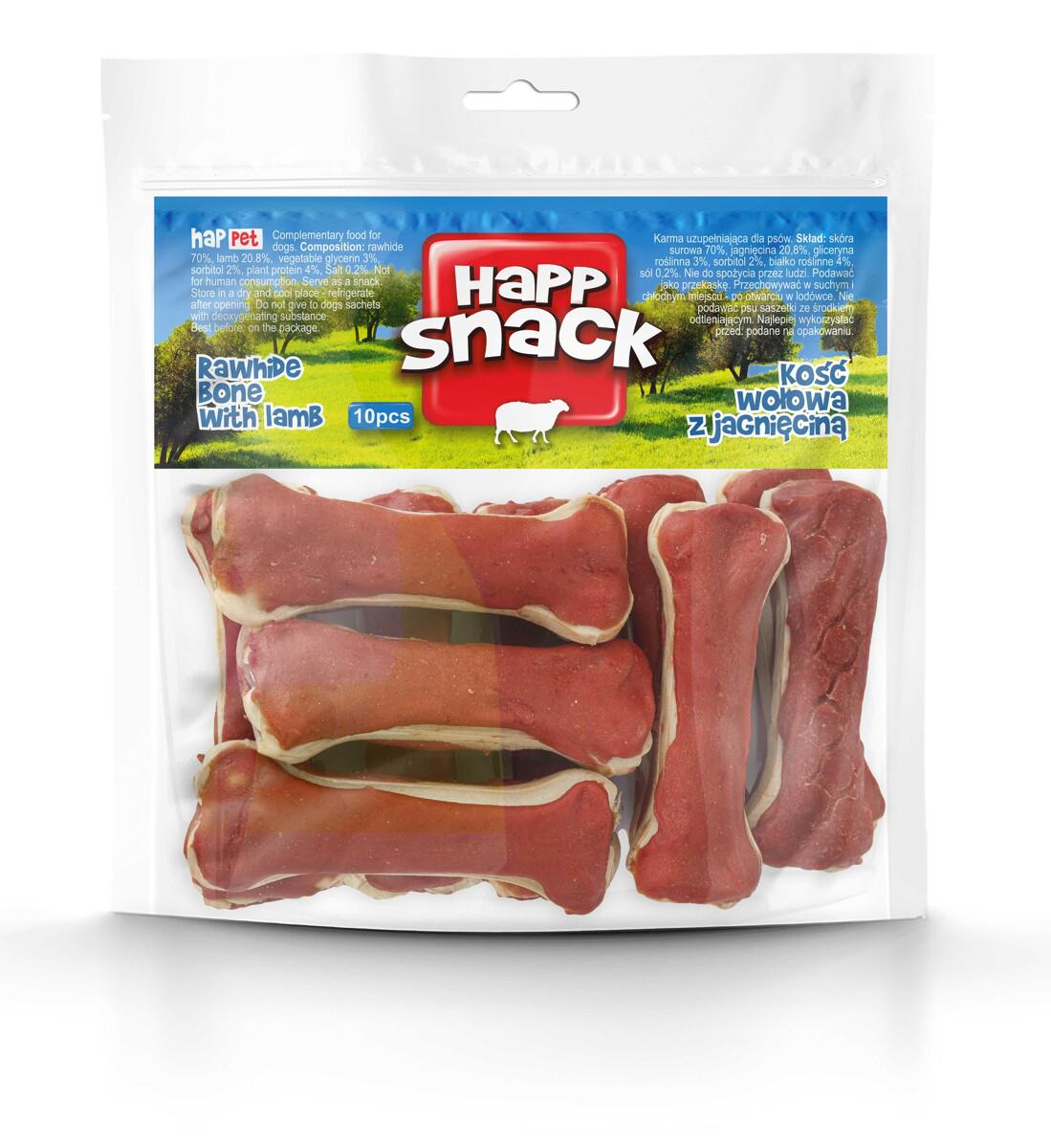 Кістки з м'яса ягня Happet Snack ласощі для собак 10 шт. 500 г 10 см (GP73 5907708652348)