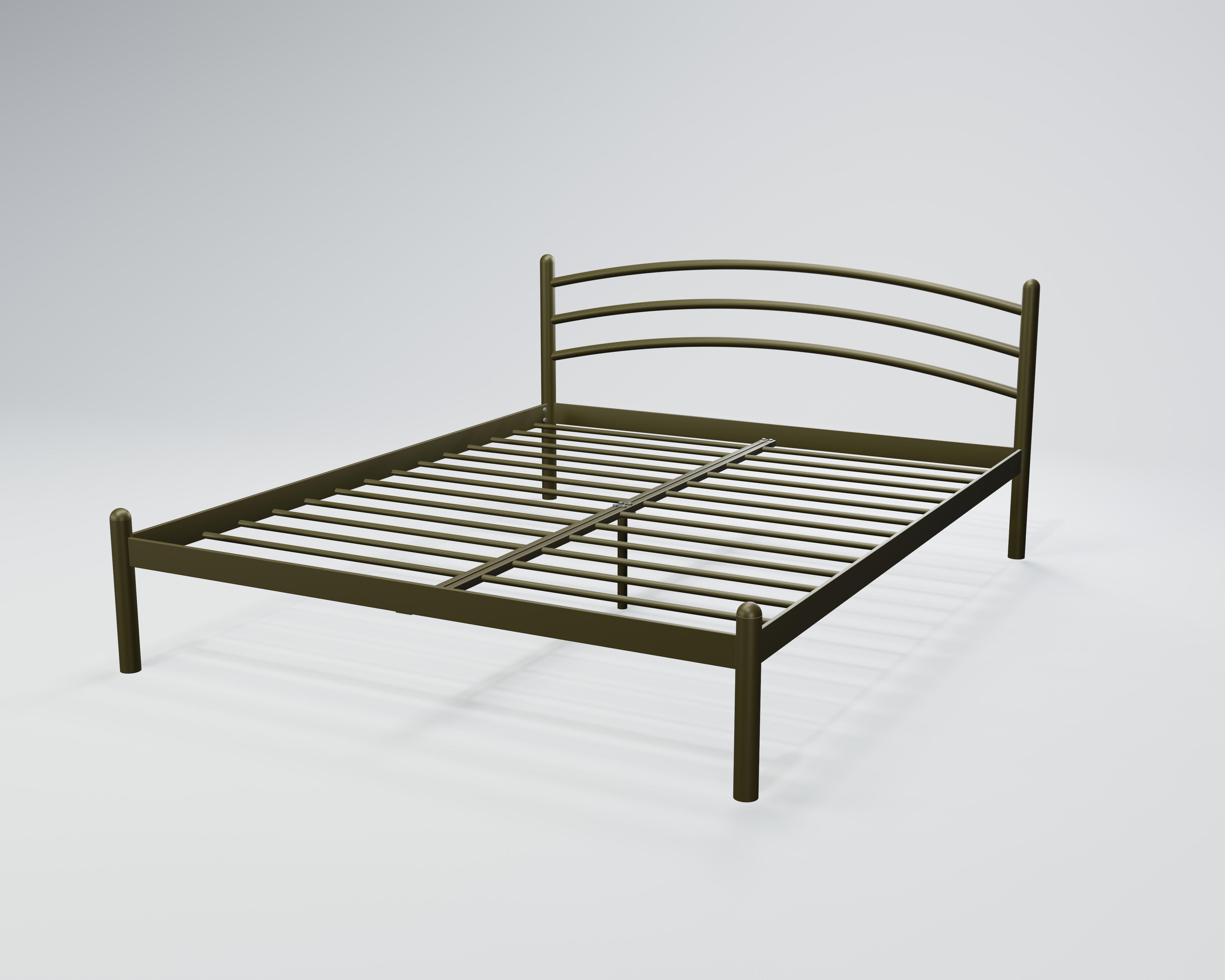 Кровать металлическая Маранта 140x200 см Черный/Золотой Кровать металлическая Маранта 140x200 см Черный/Золотой