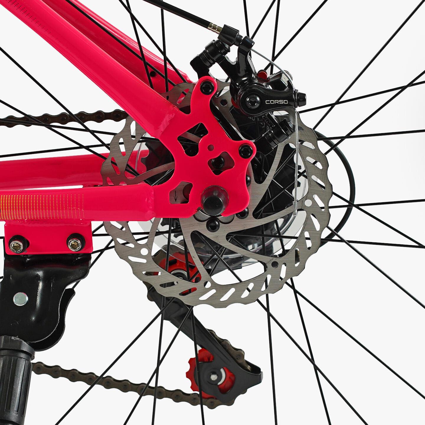 Велосипед гірський Corso Skywalker 26"/15" Рожевий (436521492) - фото 5 Велосипед гірський Corso Skywalker 26"/15" Рожевий (436521492) - фото 5