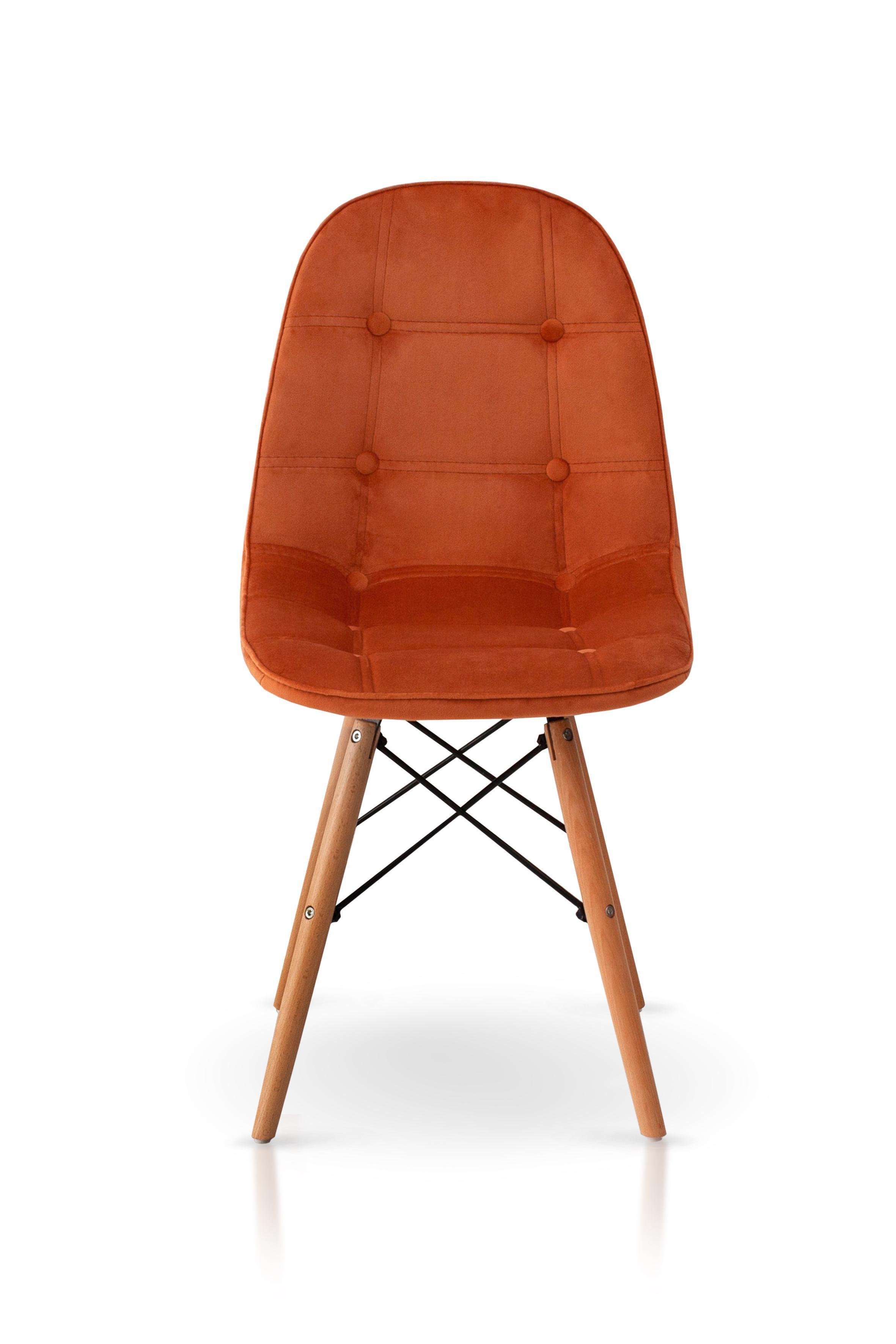 Стілець для кухні та вітальні Джастін Justin велюр 460х840х500 мм Гірчичний (GAА0050654) - фото 2 Стілець для кухні та вітальні Джастін Justin велюр 460х840х500 мм Гірчичний (GAА0050654) - фото 2