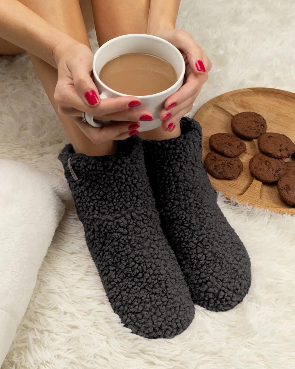 Домашні тапочки-чобітки Тедді р. 34/35 Чорний (2799090994)