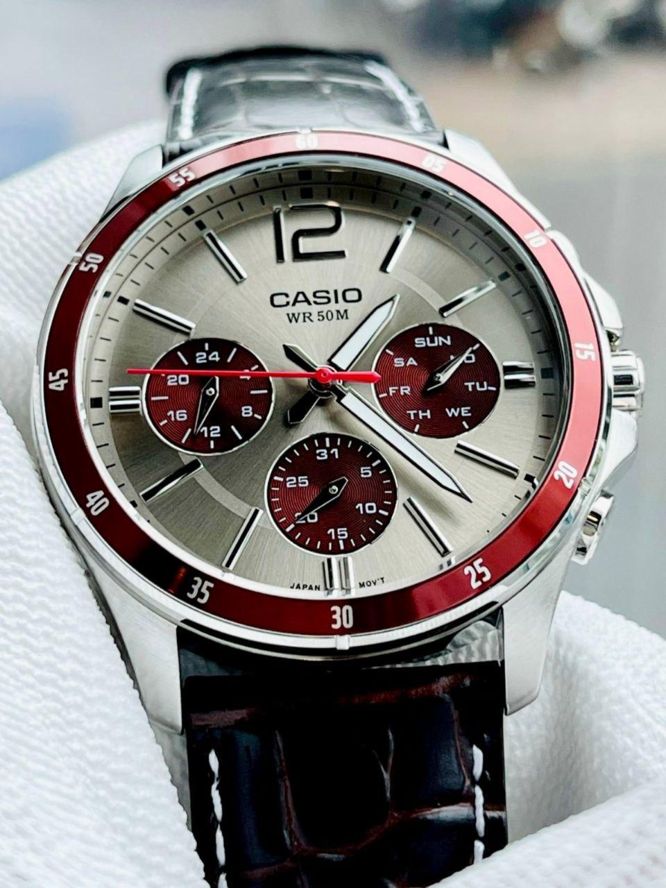 Наручные часы мужские Casio MTP-1374L-7A1 Timeless Collection Белый (2693585245)