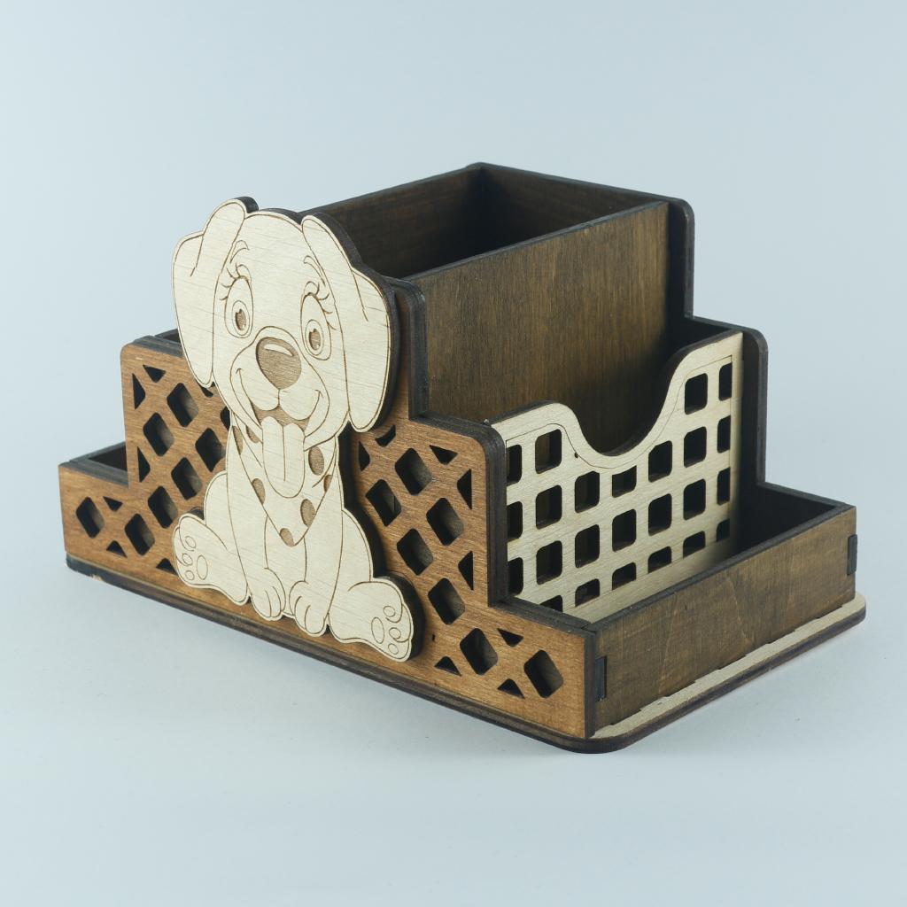 Органайзер из дерева на 5 отделений собачка 1 (03040015) - фото 5 Органайзер из дерева на 5 отделений собачка 1 (03040015) - фото 5