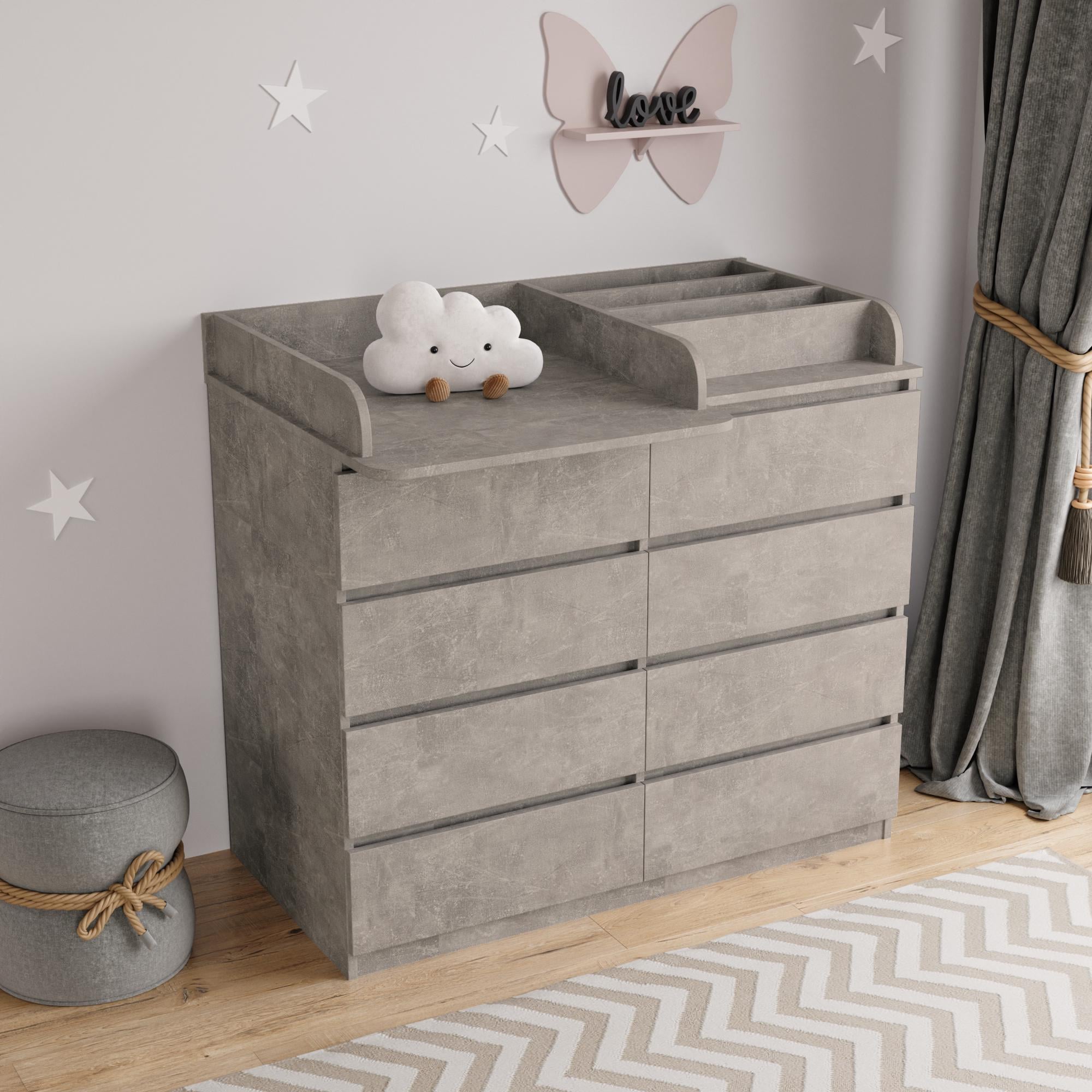 Пеленальный комод Furnigrade ПС-9 90х110х55 см Индастриал