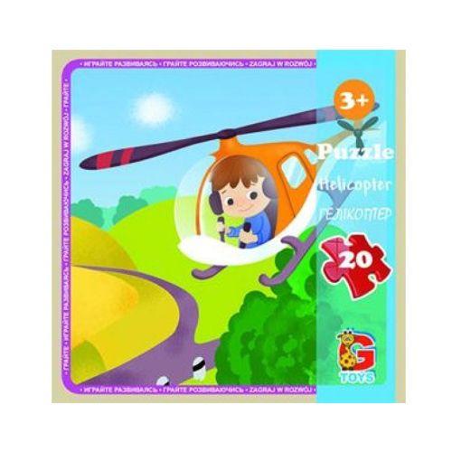 Пазли G-Toys Транспорт Гелікоптер LT06 20 елементів (4824687638228)
