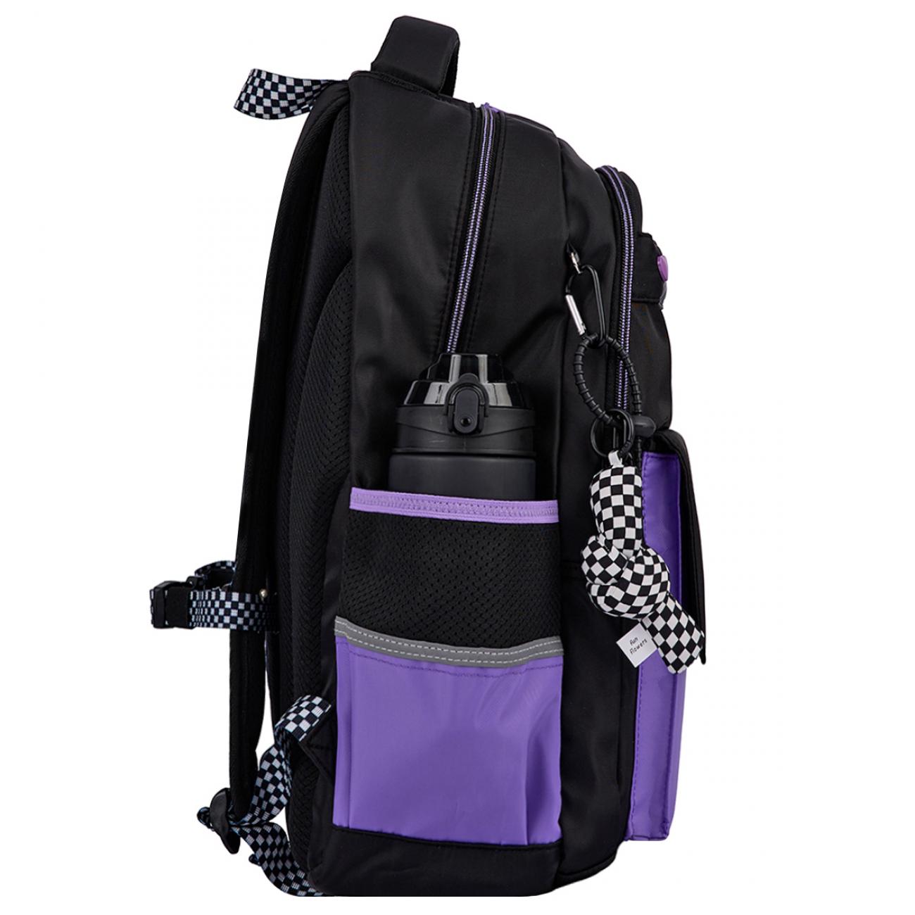 Шкільний рюкзак YES Purple Hearts TS-48 з ортопедичною спинкою (559923/995098) - фото 5 Шкільний рюкзак YES Purple Hearts TS-48 з ортопедичною спинкою (559923/995098) - фото 5