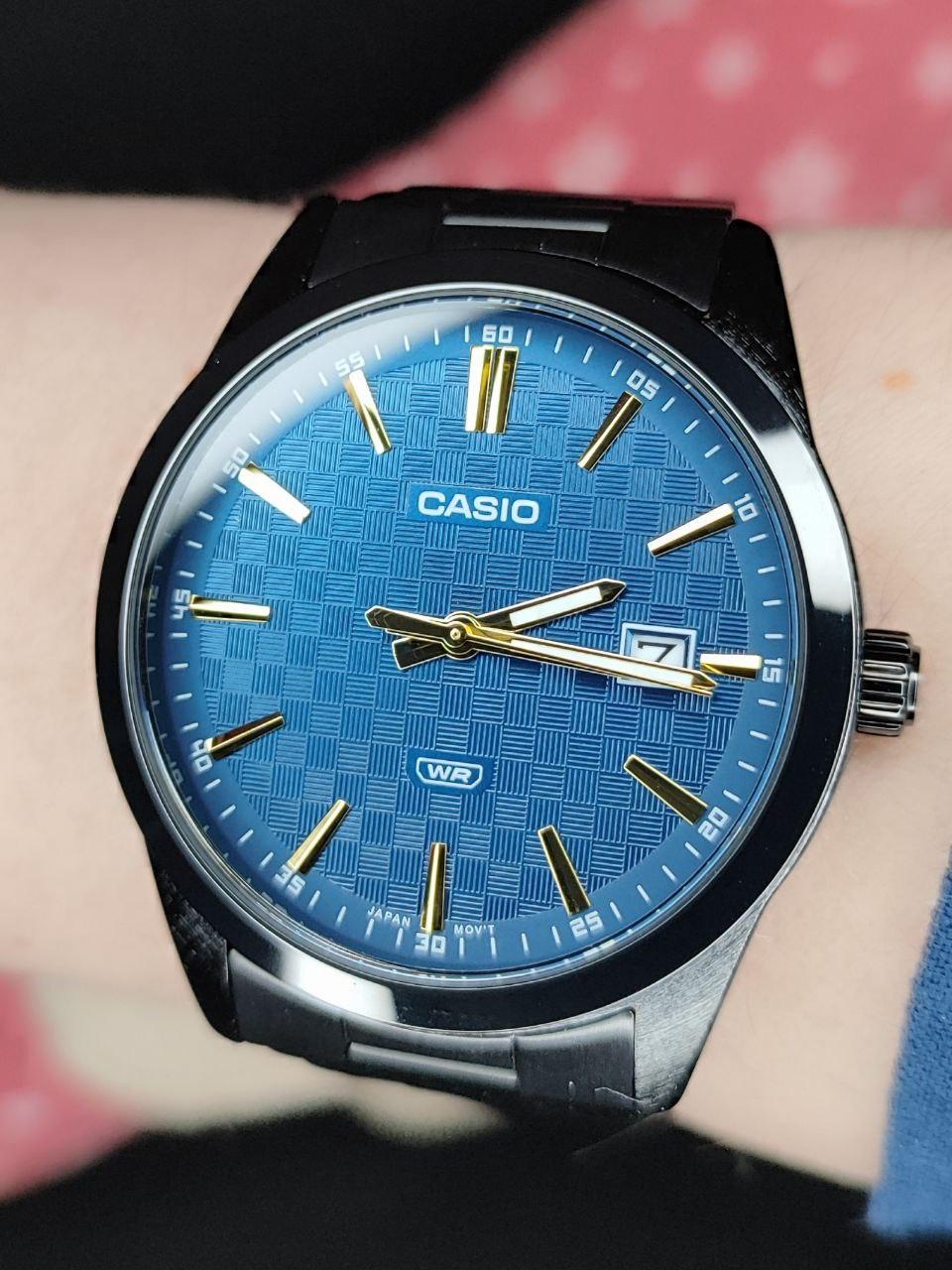 Наручные часы мужские Casio MTP-VD03B-2A Timeless Collection Синий (2824865188)