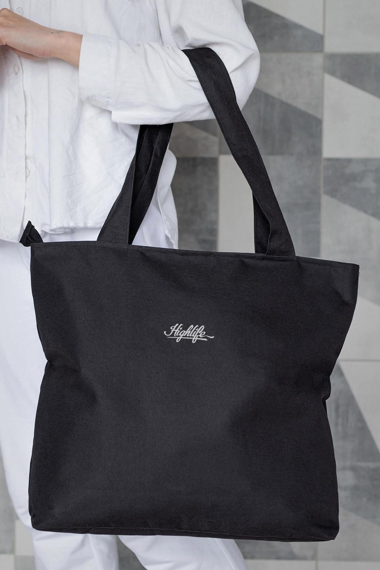 Шопер жіночий тканинний еко з принтом Highlife Black (8055454)