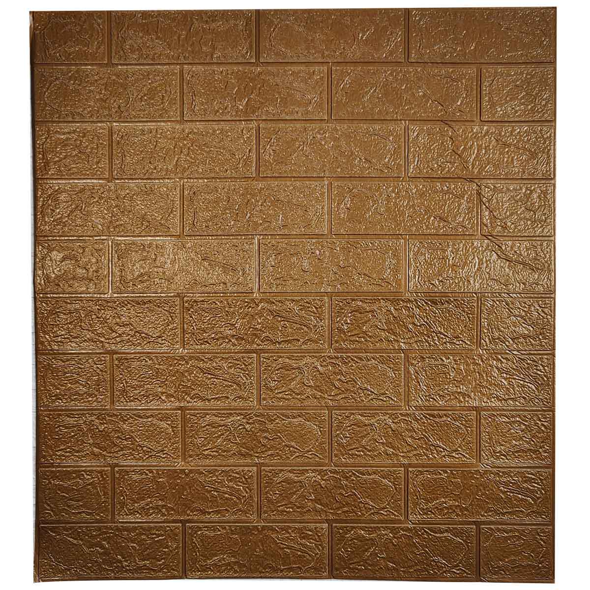 3D-панель самоклейна 700x770x3 мм Коричнева цегла (771)