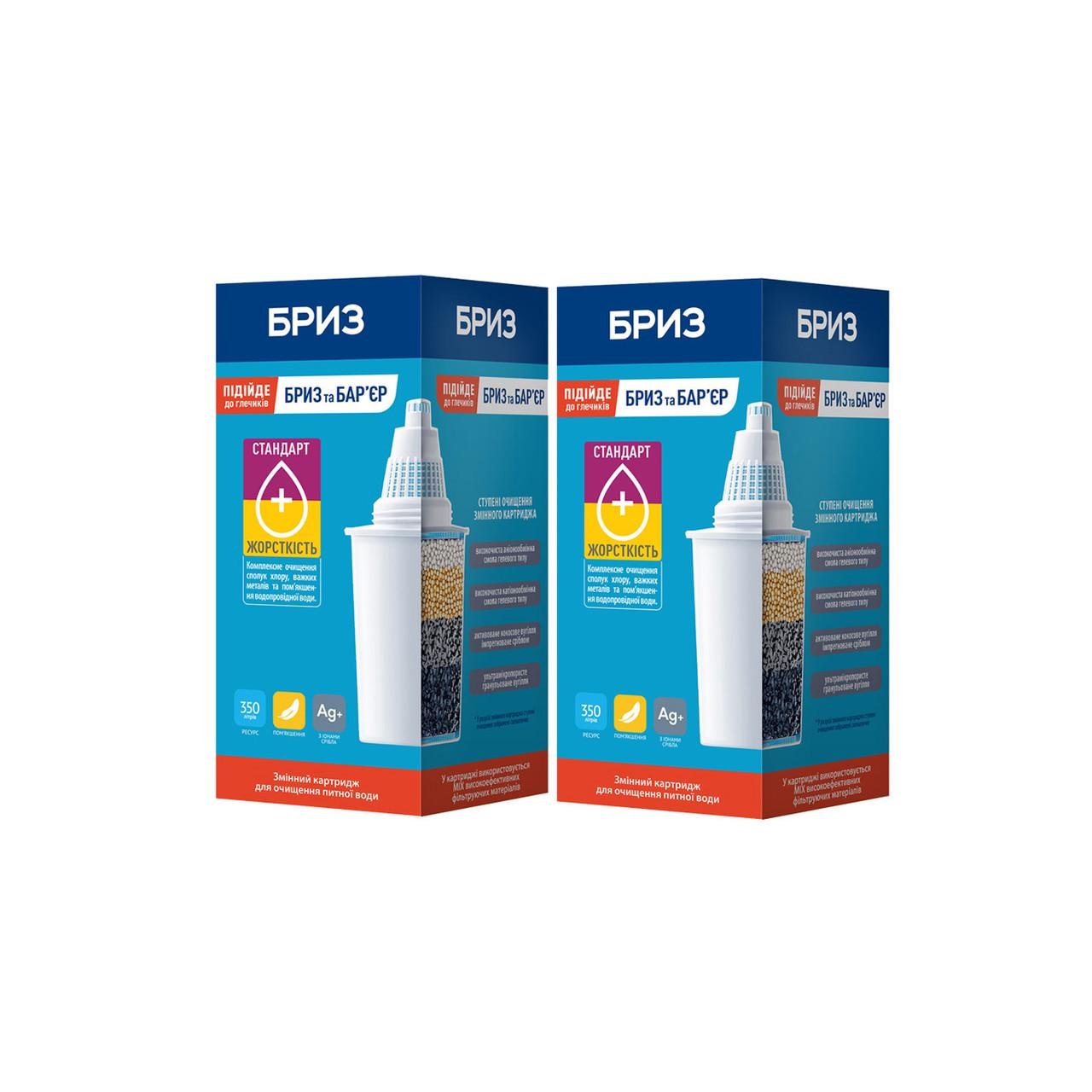 Картриджі Бриз Стандарт до фільтра-глечик Бар'єр 2 шт. (1791950247)