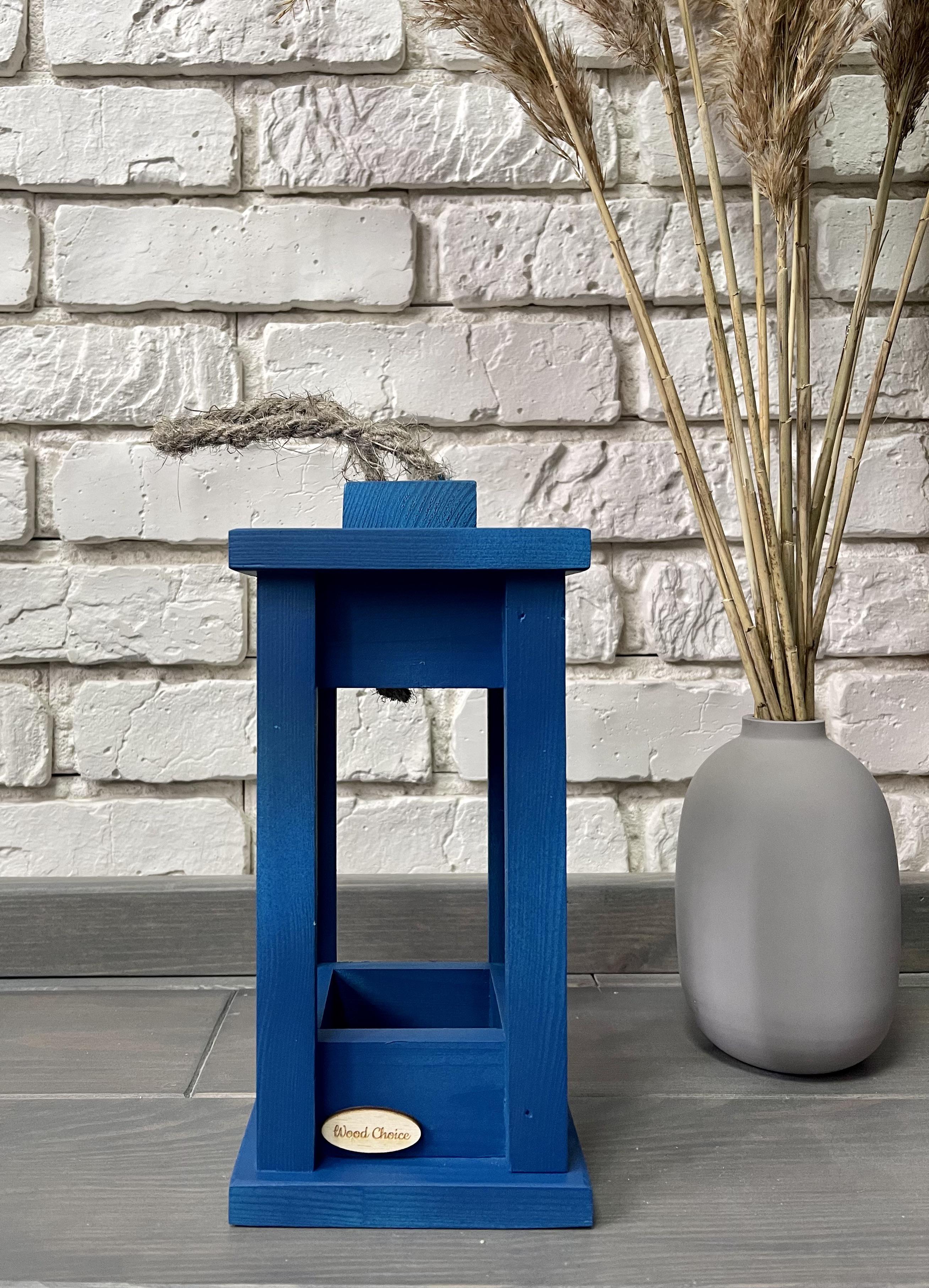 Подсвечник деревянный Wood Choice Фонарь 12х12х25 Синий - фото 2 Подсвечник деревянный Wood Choice Фонарь 12х12х25 Синий - фото 2