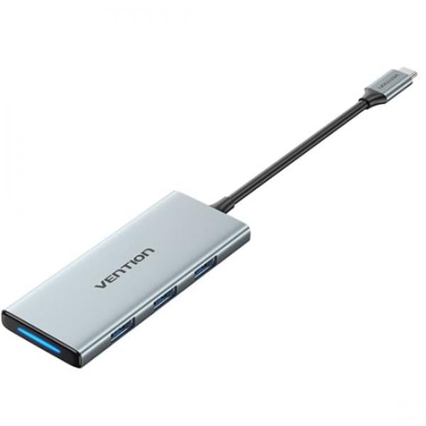 USB-хаб Vention 7в1 USB-C - HDMI/3хUSB3.0/SD/TF/PD (TOPHB)