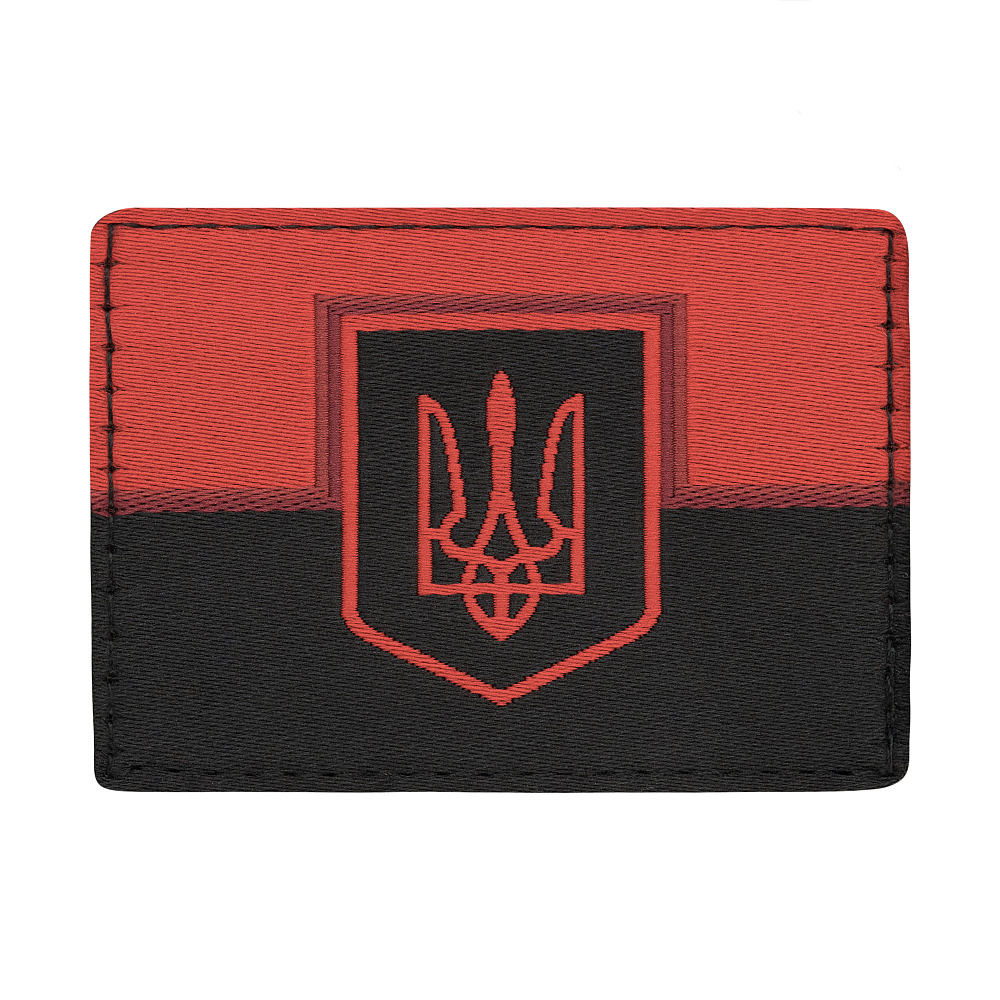 Нашивка M-Tac Флаг с гербом жаккард Красно-черный