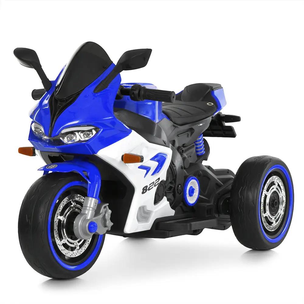 Мотоцикл детский электрический Bambi Racer M 6307EL-4 трехколесный Синий