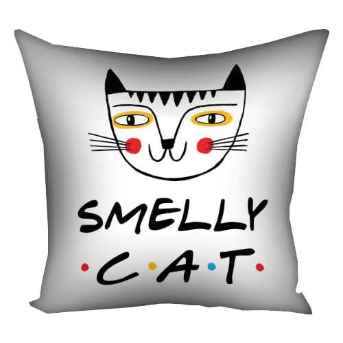 Декоративна подушка з принтом Smelly cat 40x40 см (4P_DR013)