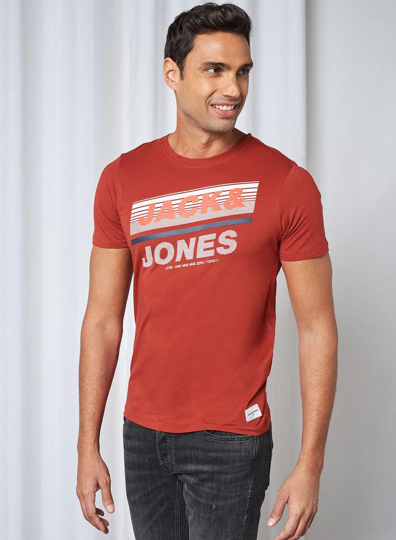 Футболка Jack & Jones 12187539x20 мужская M Красный (177382)