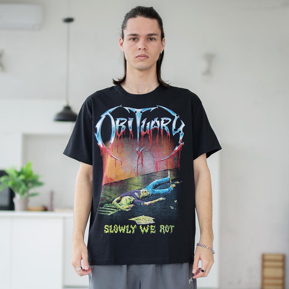 Футболка унисекс Obituary Slowly We Rot S Черный (00000001574)