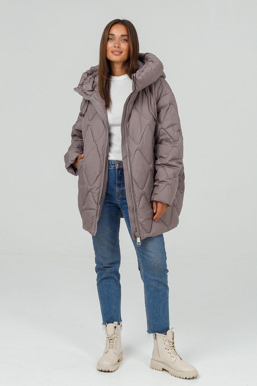 Куртка зимова Автоледі LD-766d р. 50 Кавовий