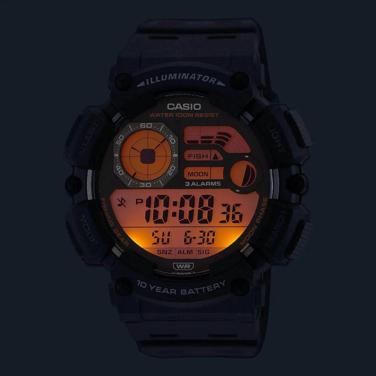 Наручний годинник чоловічий Casio WS-1500H-2A можна плавати d 51 мм (2525638752) - фото 3