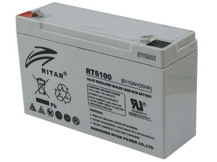 Аккумуляторная батарея Ritar RT6100 6 В 10 Ахч