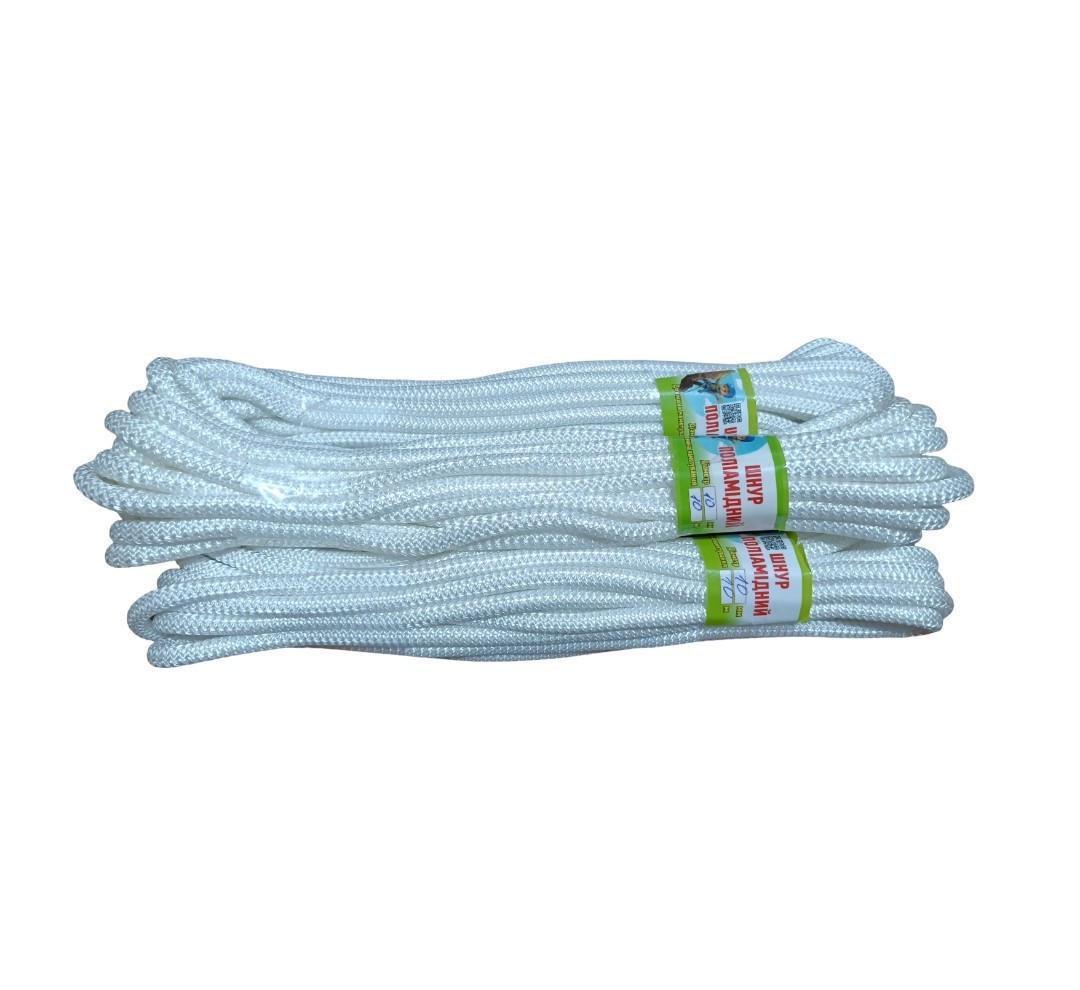 Шнур поліамідний в'язаний 10 м 10 мм Білий (2396529078) - фото 2 Шнур поліамідний в'язаний 10 м 10 мм Білий (2396529078) - фото 2