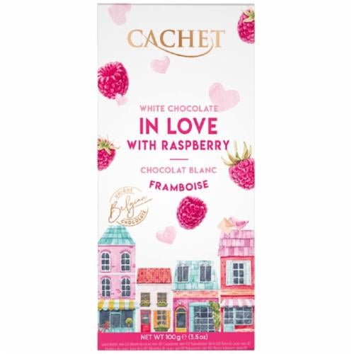Шоколад белый Cachet Raspberry 21435 100 г (05433)
