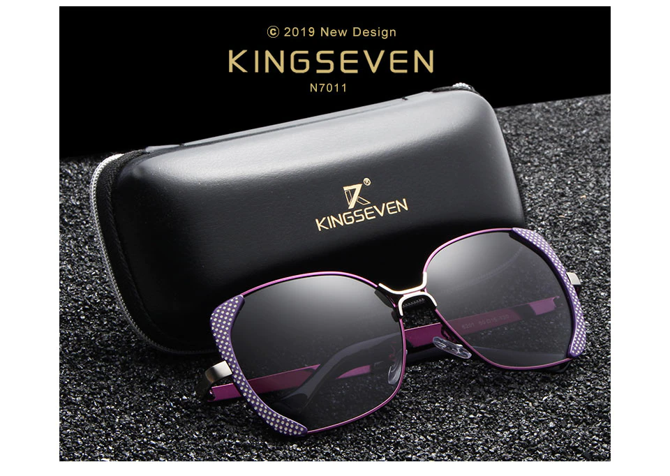 Сонцезахисні окуляри жіночі KINGSEVEN DESIGN N7011 Метелик з градієнтними лінзами Фіолетовий - фото 3 Сонцезахисні окуляри жіночі KINGSEVEN DESIGN N7011 Метелик з градієнтними лінзами Фіолетовий - фото 3