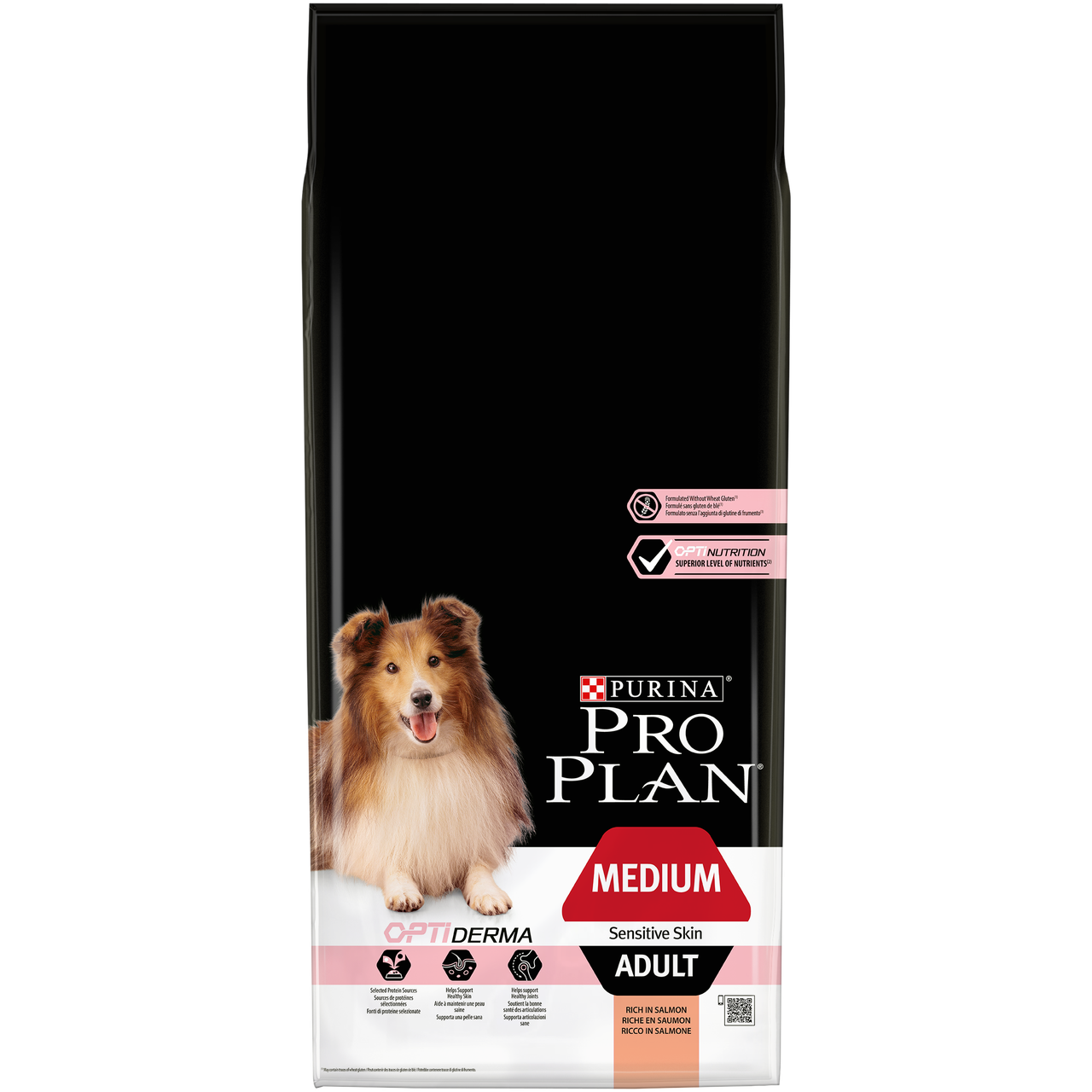 Сухий корм Purina Pro Plan Medium Sensitive Skin для собак середніх порід гіпоалергенний з лососем 14 кг