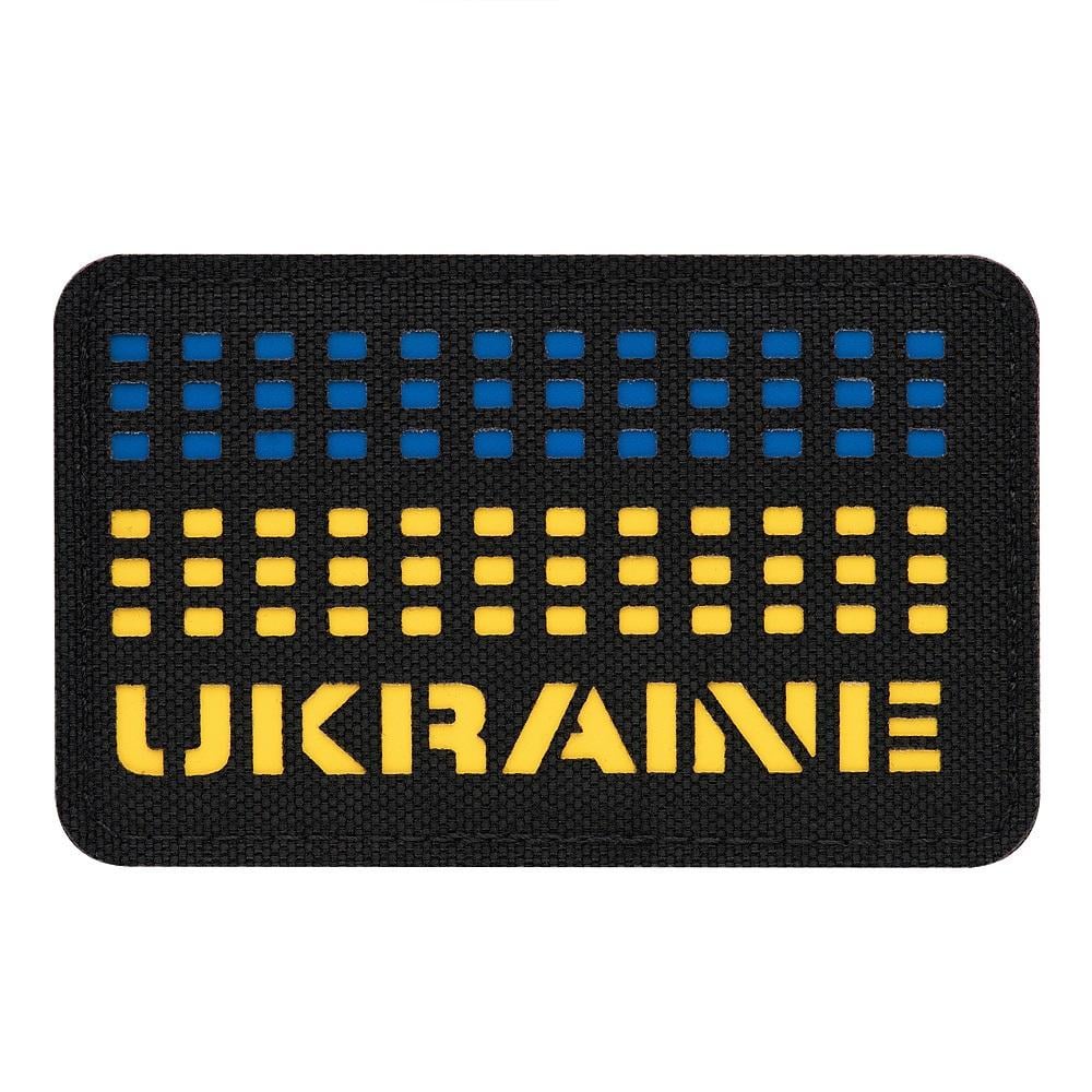 Нашивка M-Tac Ukraine Laser Cut Ranger Black/Yellow/Blue