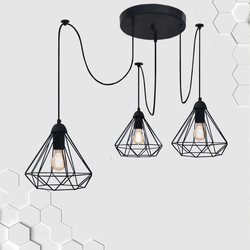 Люстра Levistella Diamond/SP-3 Black - фото 1