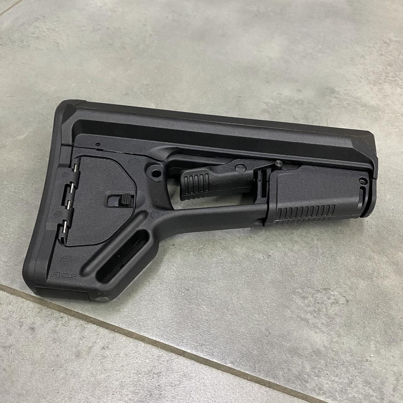 Пример Magpul ACS-L Carbine Stock Mil-Spec MAG378 для AR10/AR15 Черный (MP MAG378BLK) - фото 7 Пример Magpul ACS-L Carbine Stock Mil-Spec MAG378 для AR10/AR15 Черный (MP MAG378BLK) - фото 7