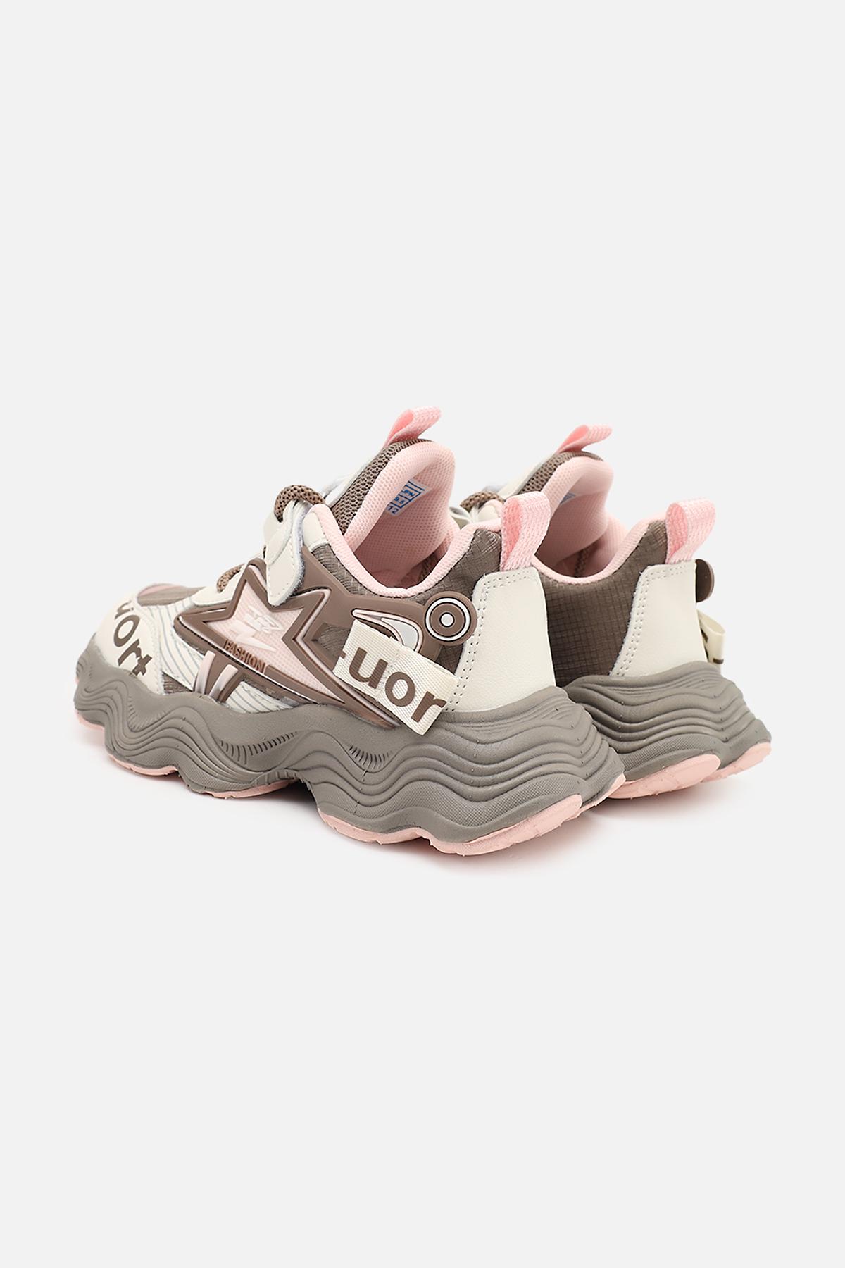 Кроссовки для девочки ЦБ-00273845 на плоской подошве р. 33 Коричневый (SKT001056440) - фото 5 Кроссовки для девочки ЦБ-00273845 на плоской подошве р. 33 Коричневый (SKT001056440) - фото 5