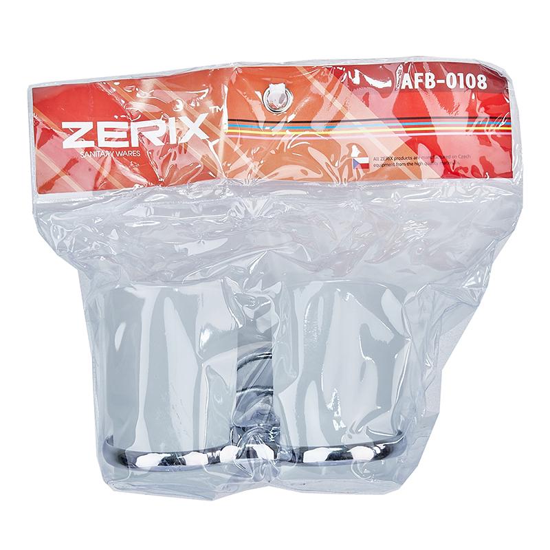 ᐉ Стакан для зубных щеток двойной Zerix AFB-0108 ZX5058 двойной