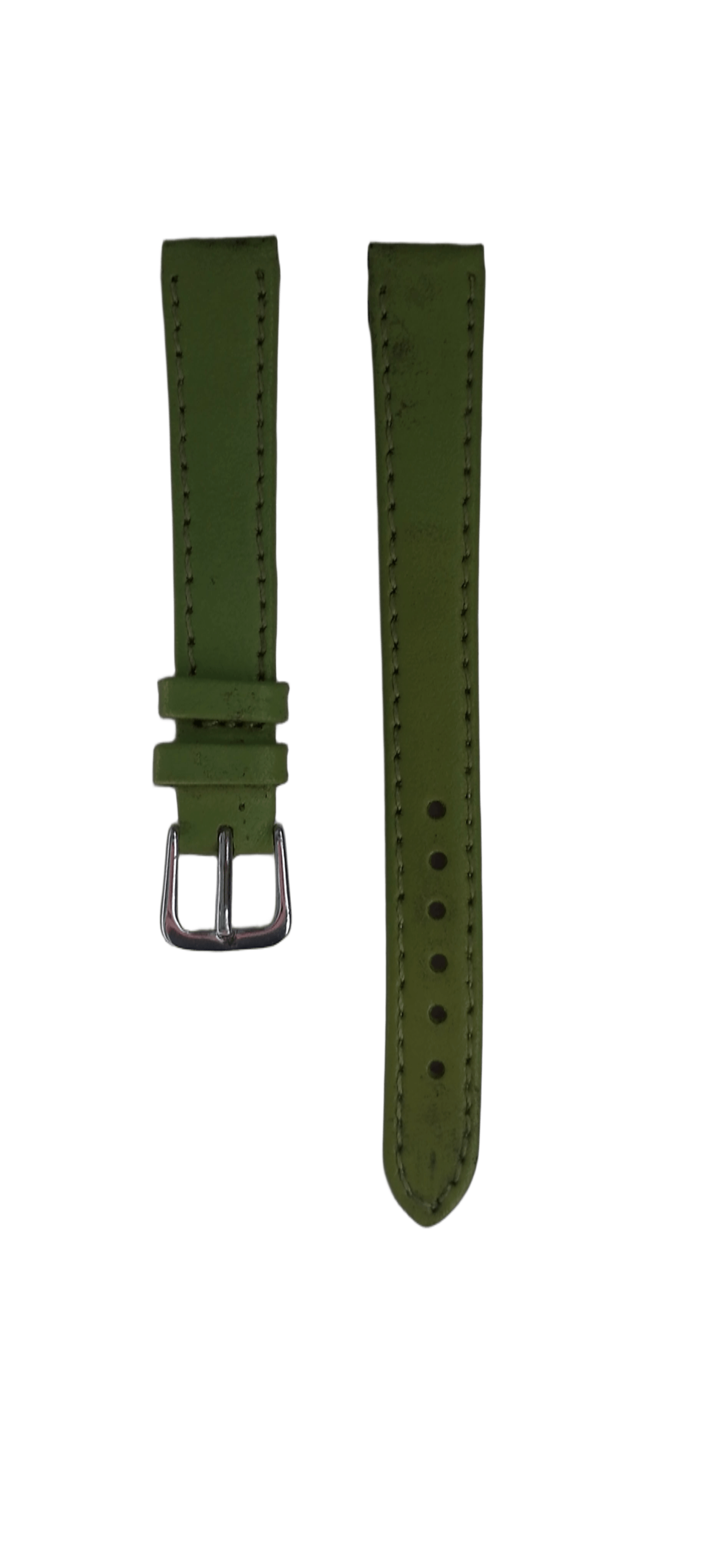 Ремешок для часов кожезаменитель гладкий 12х150 мм Светло-зеленый (2450К)