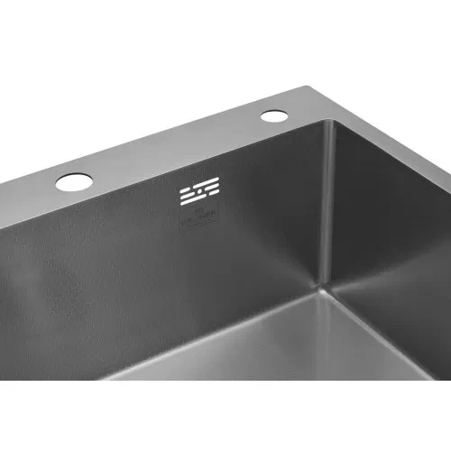 Мойка кухонная Kroner Derby KRP Brush 6050HM (2667608043) - фото 4