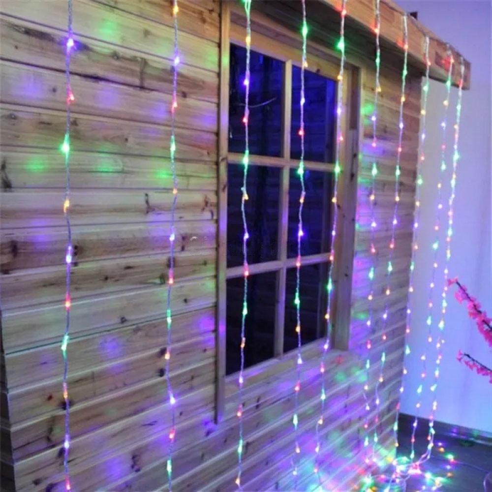 Гирлянда водопад светодиодная 200 LED 2x2 м 8 режимов 220В IP54 Мультиколор - фото 4 Гирлянда водопад светодиодная 200 LED 2x2 м 8 режимов 220В IP54 Мультиколор - фото 4