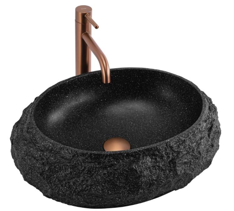 Умывальник Rea Mika 50x38 см Black (REA-U4333) Умывальник Rea Mika 50x38 см Black (REA-U4333)