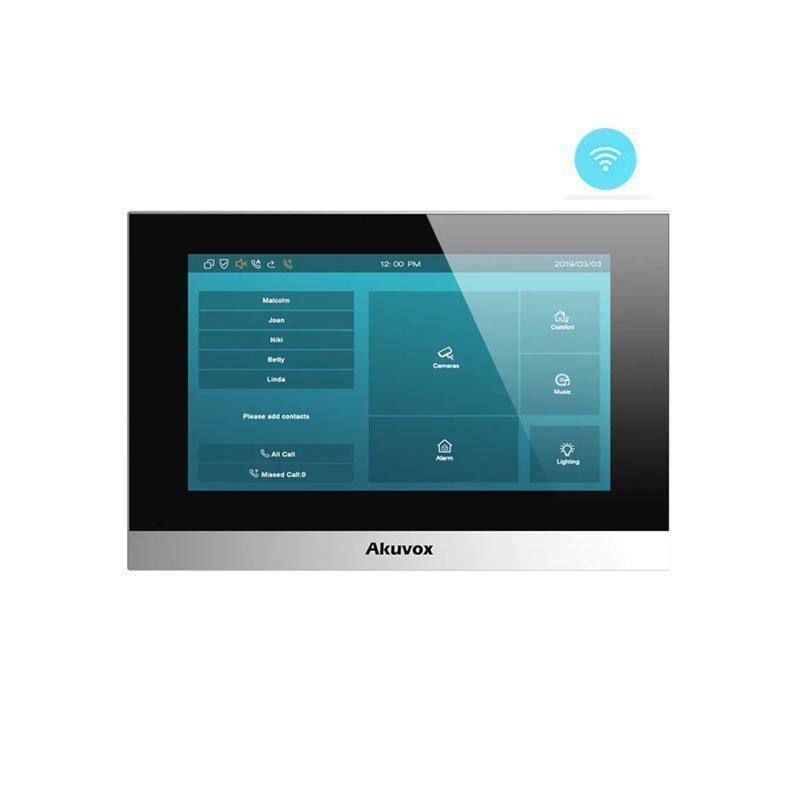 Відеодомофон IP з Wi-Fi 7" Akuvox C313WE Silver (218907) - фото 2 Відеодомофон IP з Wi-Fi 7" Akuvox C313WE Silver (218907) - фото 2