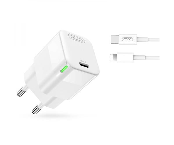 Устройство зарядное сетевое XO CE06 PD 30W Type-C to Lightning White