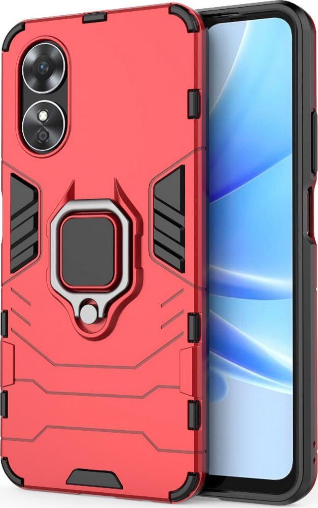 Противоударный чехол OPPO A17 (подставка кольцо) Red (30752-2D)
