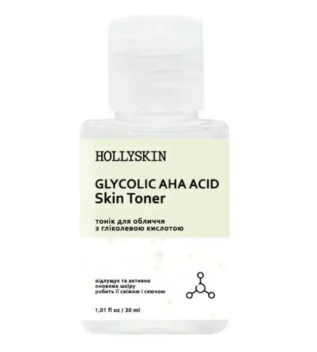 Тоник для лица HOLLYSKIN Glycolic AHA Acid Skin Toner 30 мл (32122058)