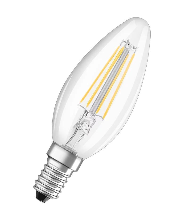 Лампа светодиодная филаментная Osram LED CL свеча 5,5W 220V 806lm 2700K E14 DIM 35х135 мм (4058075654471)