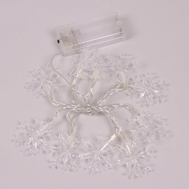 Гирлянда LED Flora Снежинки 10 светодиодов 1,1 м (40814)