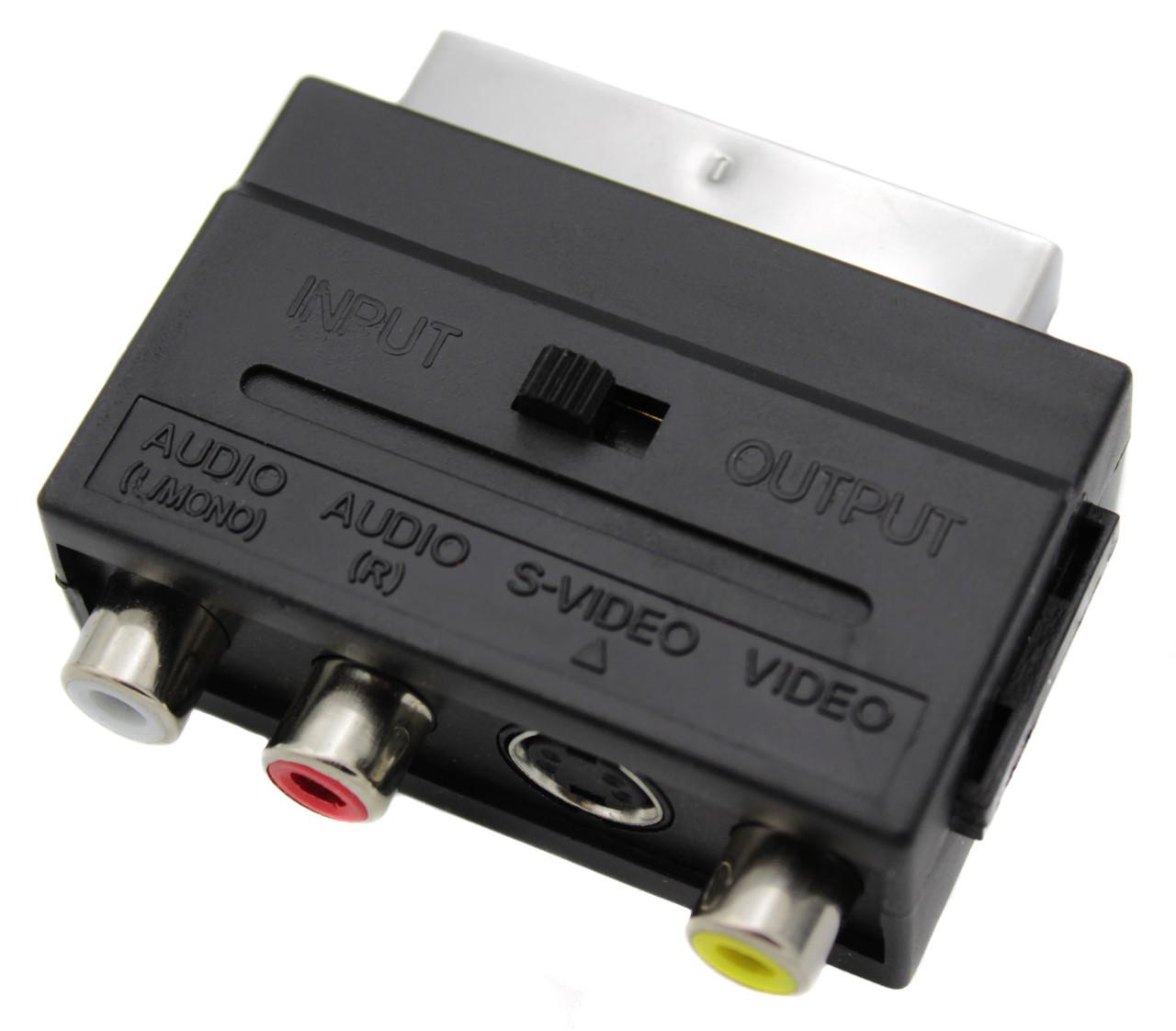 Адаптер SCART RCA S-Video двосторонній (t3270)