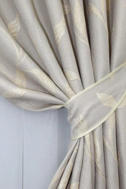 Комплект штор с подвязками Корона Мария лен/блекаут/рогожка 1,5х2,7 м 2 шт. Светло-серый (669ш) - фото 5 Комплект штор с подвязками Корона Мария лен/блекаут/рогожка 1,5х2,7 м 2 шт. Светло-серый (669ш) - фото 5